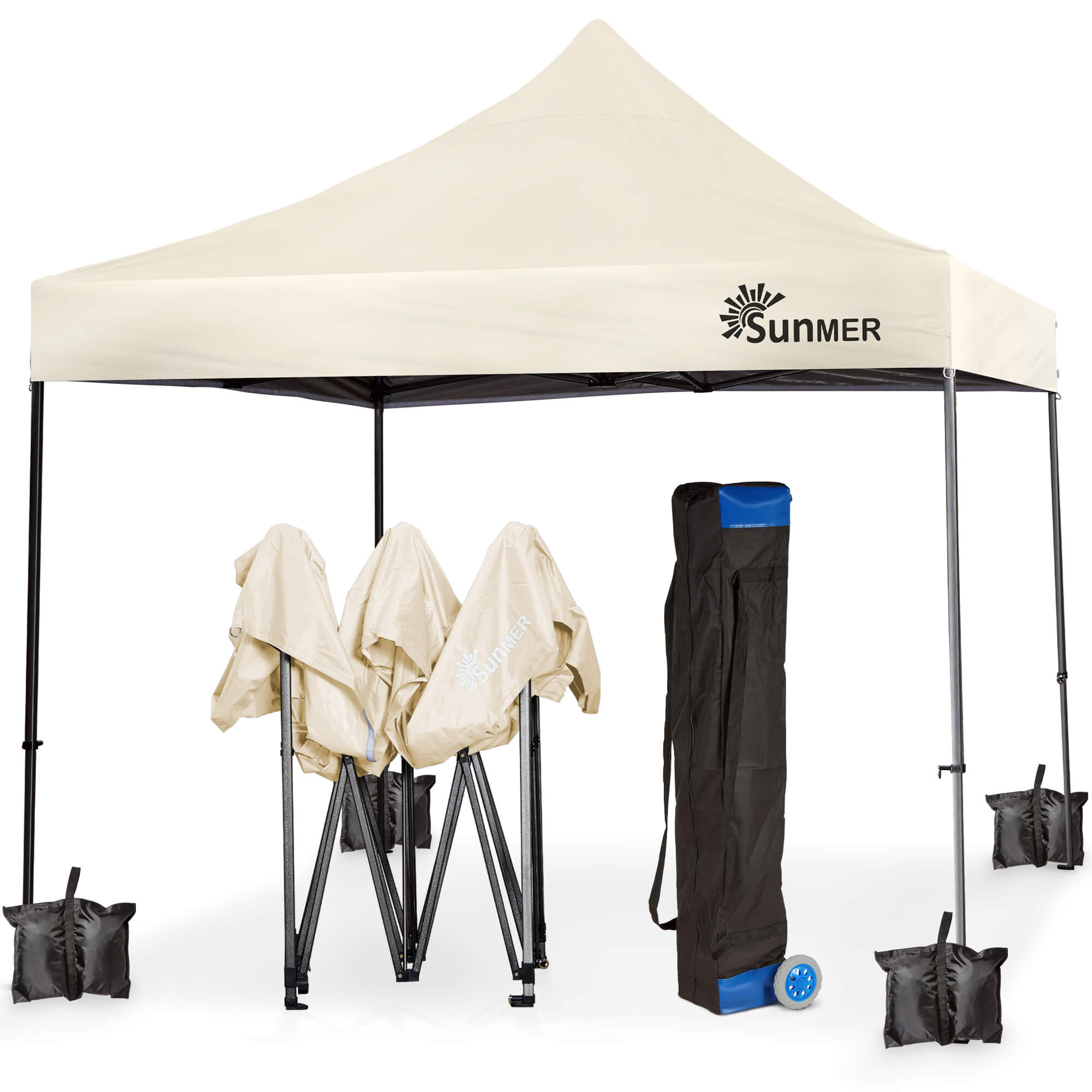 SUNMER 3Mx3M Steel Framed Gazebo - Ivory