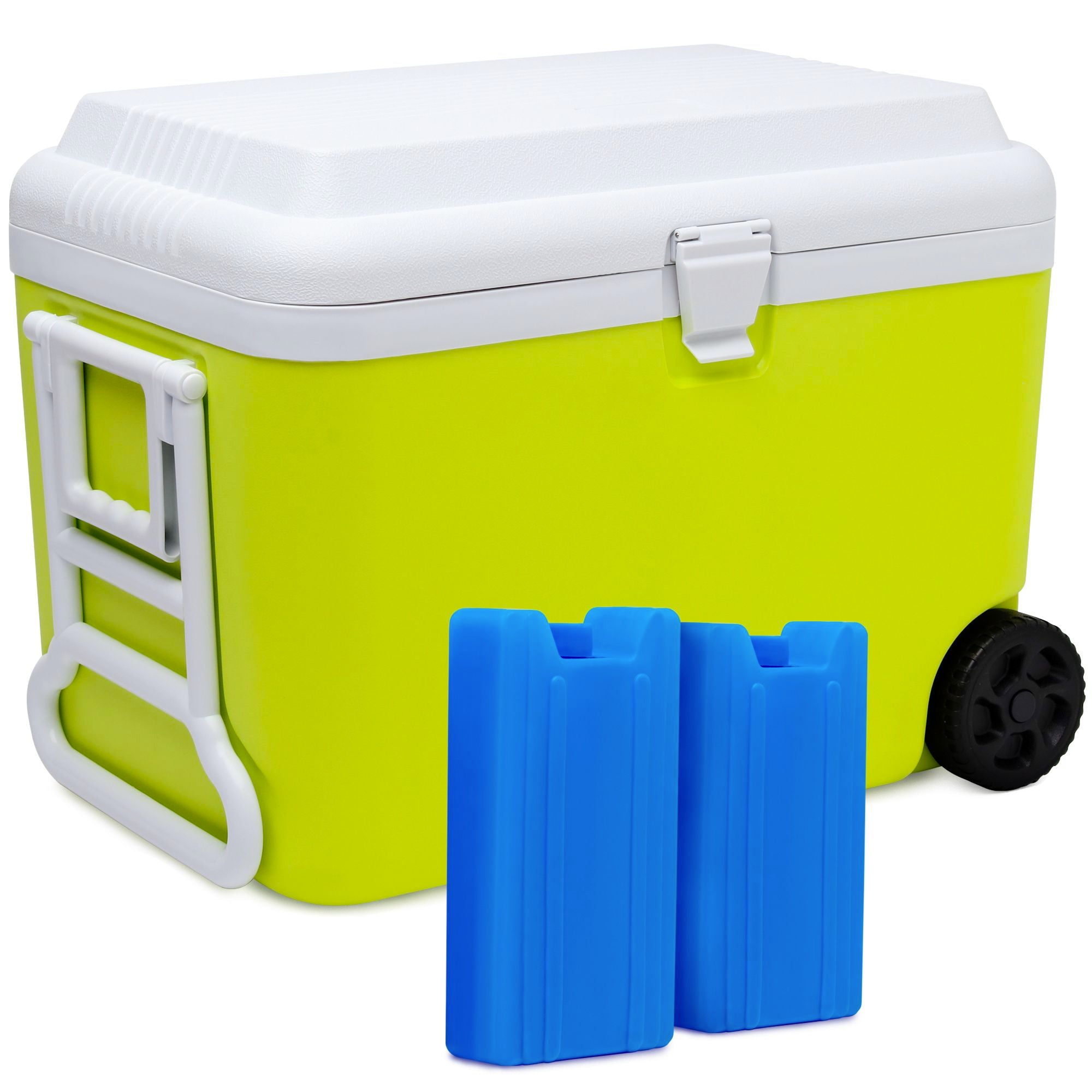 SUNMER 50L Cooler Box with Ice Packs - Lime & White