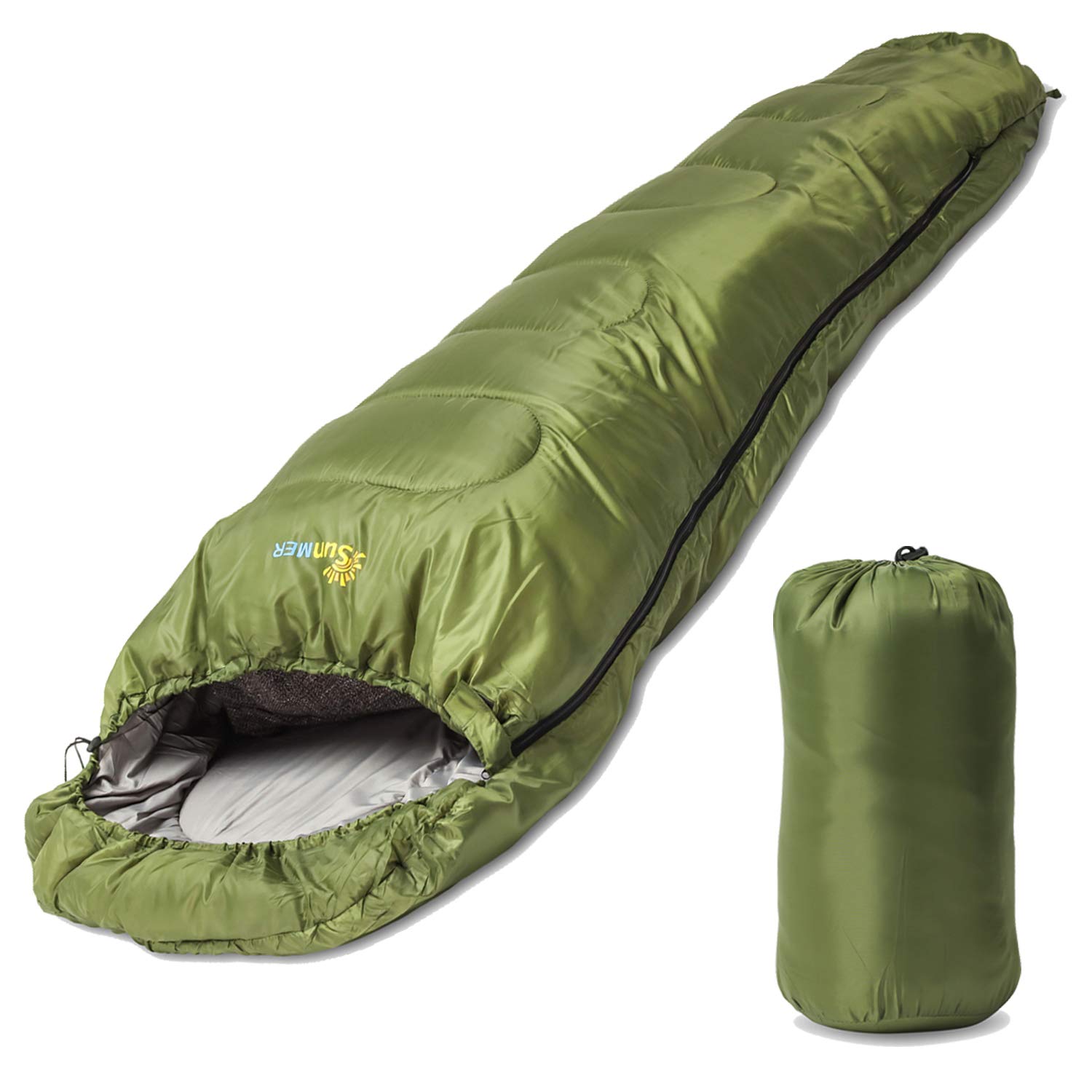 Mummy Sleeping Bag 200gsm - Green